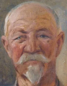 Otakar Sedloň- Portrét staršího muže s bradkou - 3