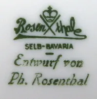 Větší váza s květinami – Rosenthal - 6