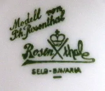 Váza s růžovými a bílými růžemi – Rosenthal - 6