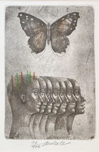 Jiří Anderle – Dívka a motýl - 2