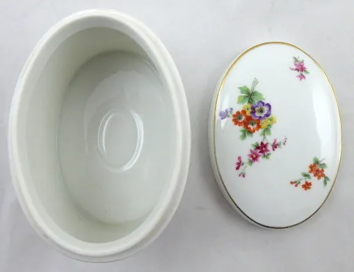 Oválná vyšší dóza s kvítky – Rosenthal - 3