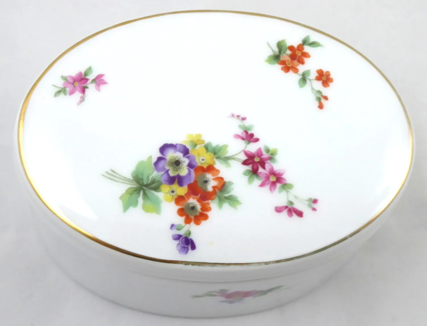 Oválná vyšší dóza s kvítky – Rosenthal - 2