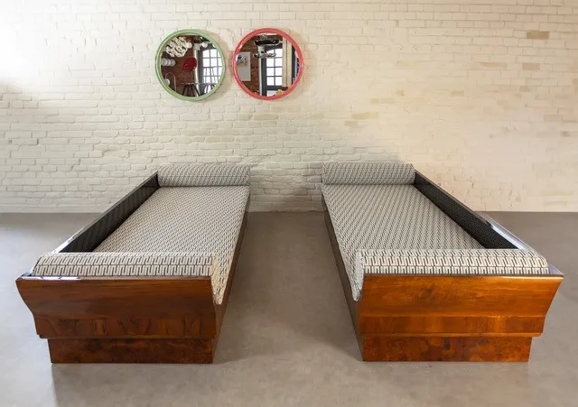 Luxusní art deco sofa – pár - 13