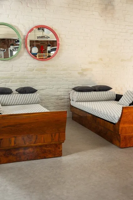 Luxusní art deco sofa – pár - 14