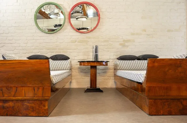 Luxusní art deco sofa – pár - 19