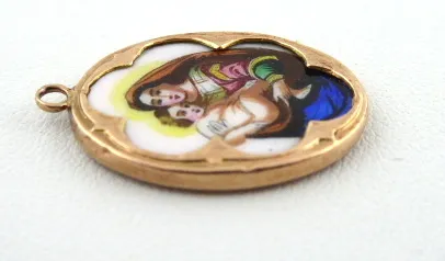 Madonka ve zlatém rámečku s českým nápisem - 4