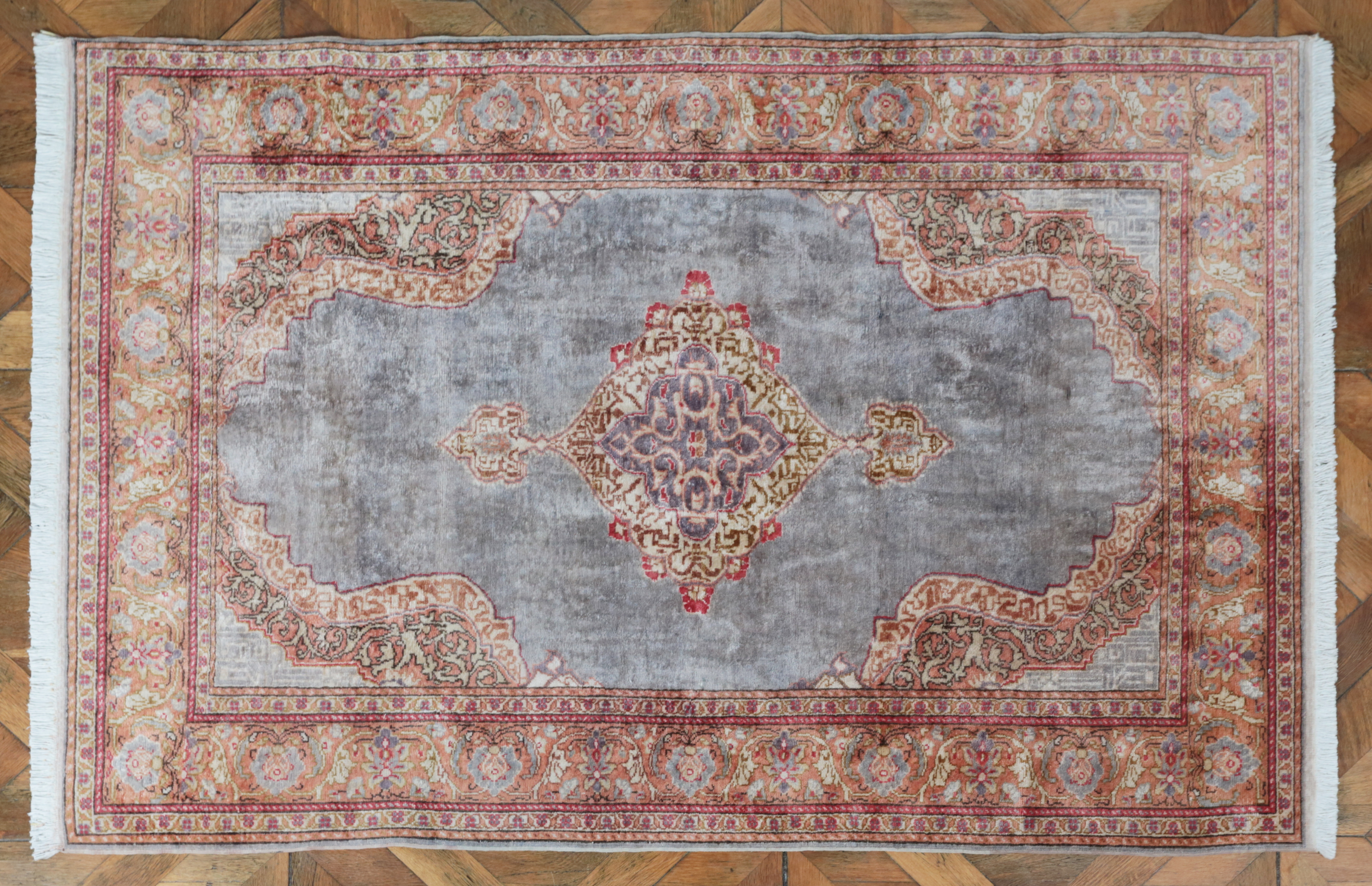Hedvábný turecký koberec Kayseri 180 x 19 cm