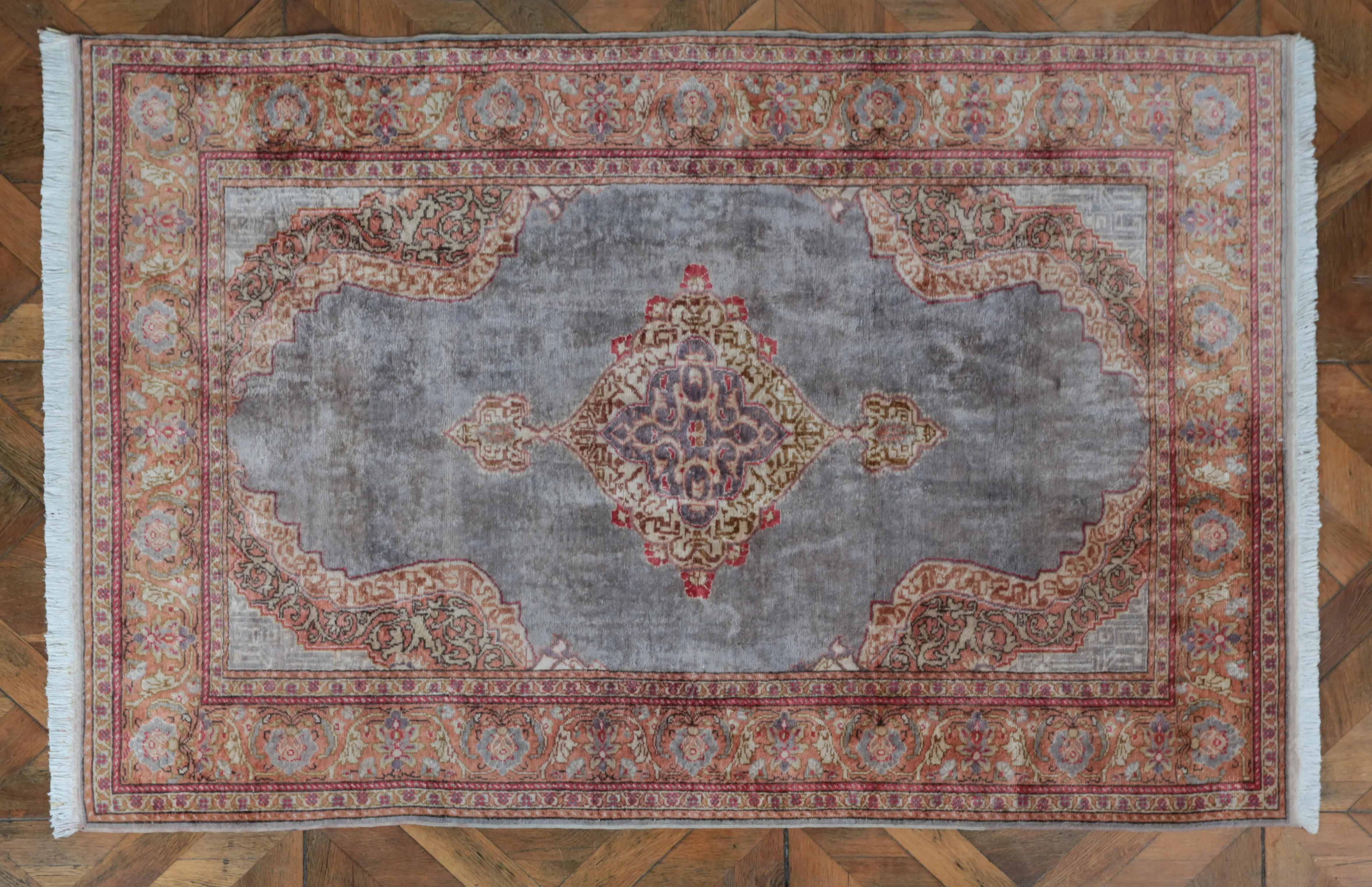 Hedvábný turecký koberec Kayseri 180 x 19 cm - 2