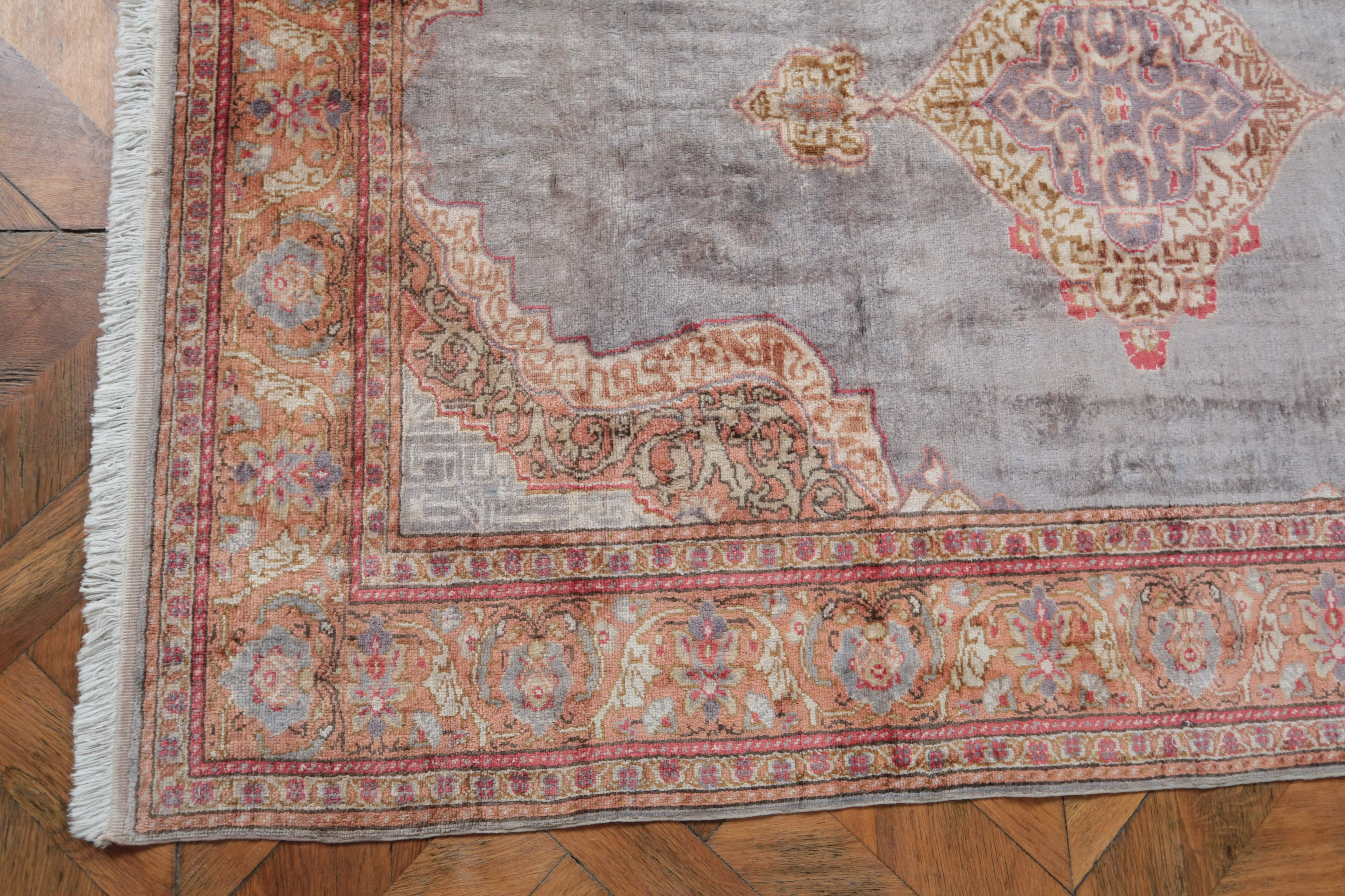 Hedvábný turecký koberec Kayseri 180 x 19 cm - 3