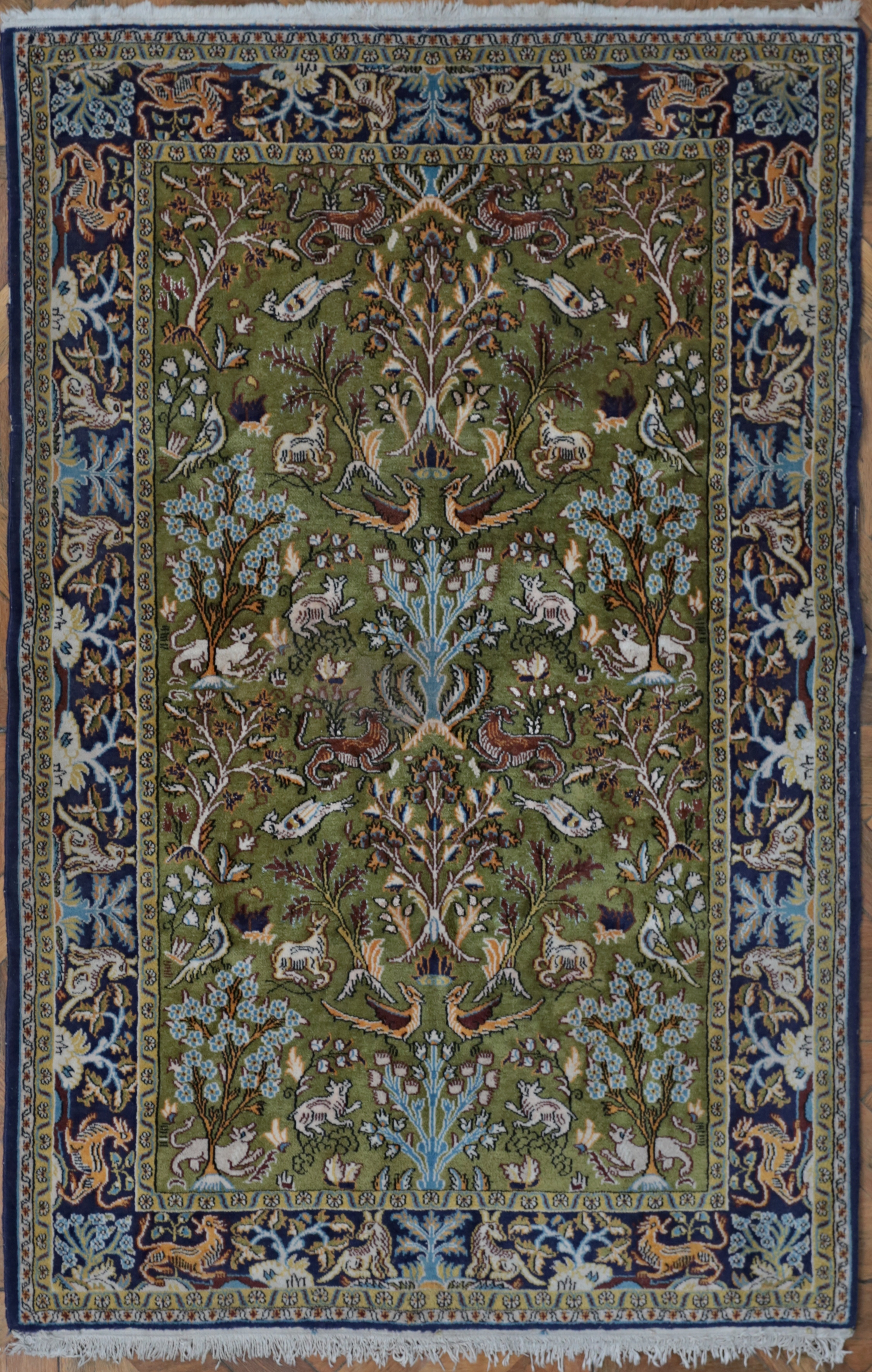 Perský koberec Tabriz Rajská zahrada 162 x 107 cm