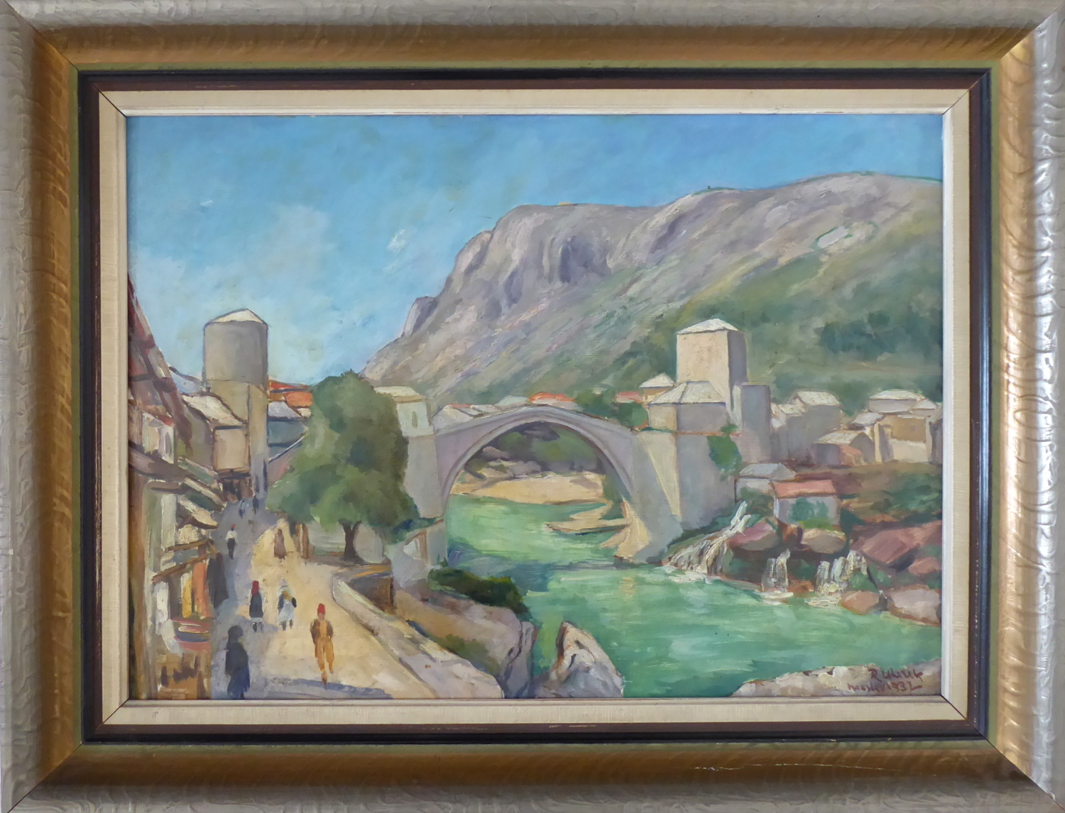 Richard Uherek – Pohled na Mostar s mostem
