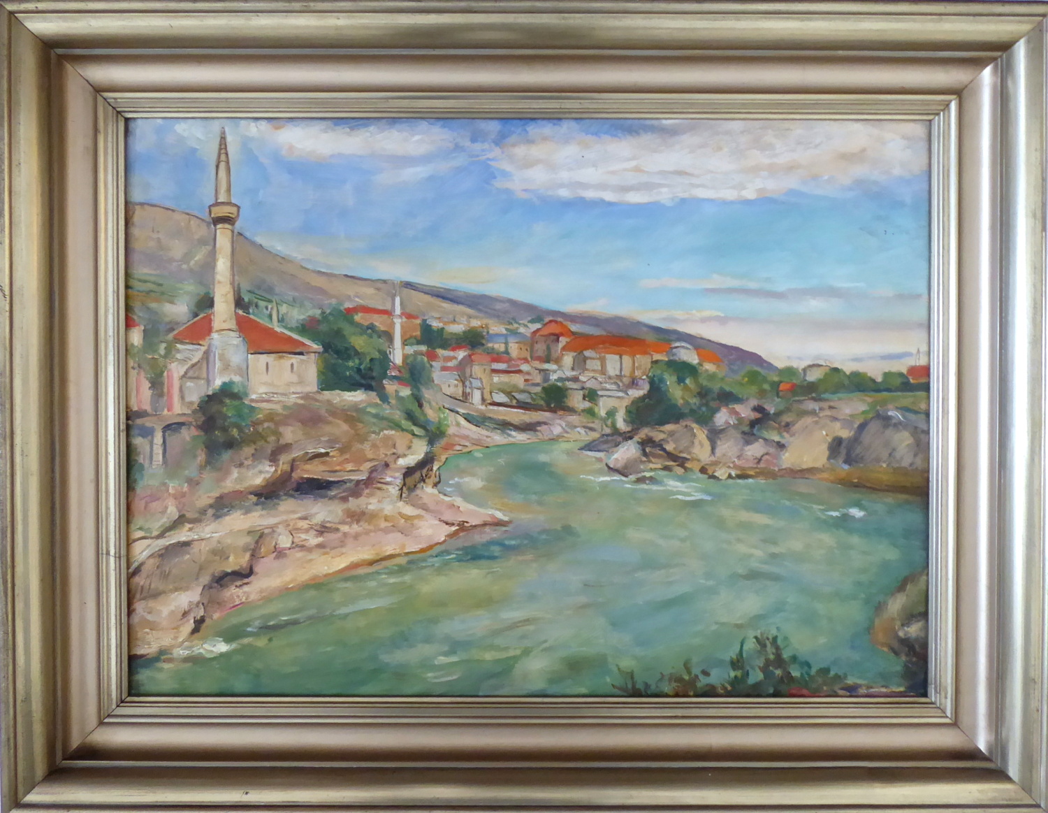Richard Uherek – Pohled na Mostar s minaretem