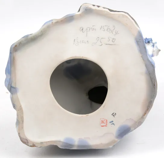 Ruská porcelánová socha hráče na citeru v 32 cm - 6