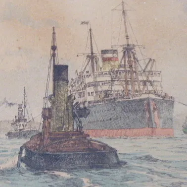 Adolf Mühlhan (1886-1956) – Přístav Hamburk - 3