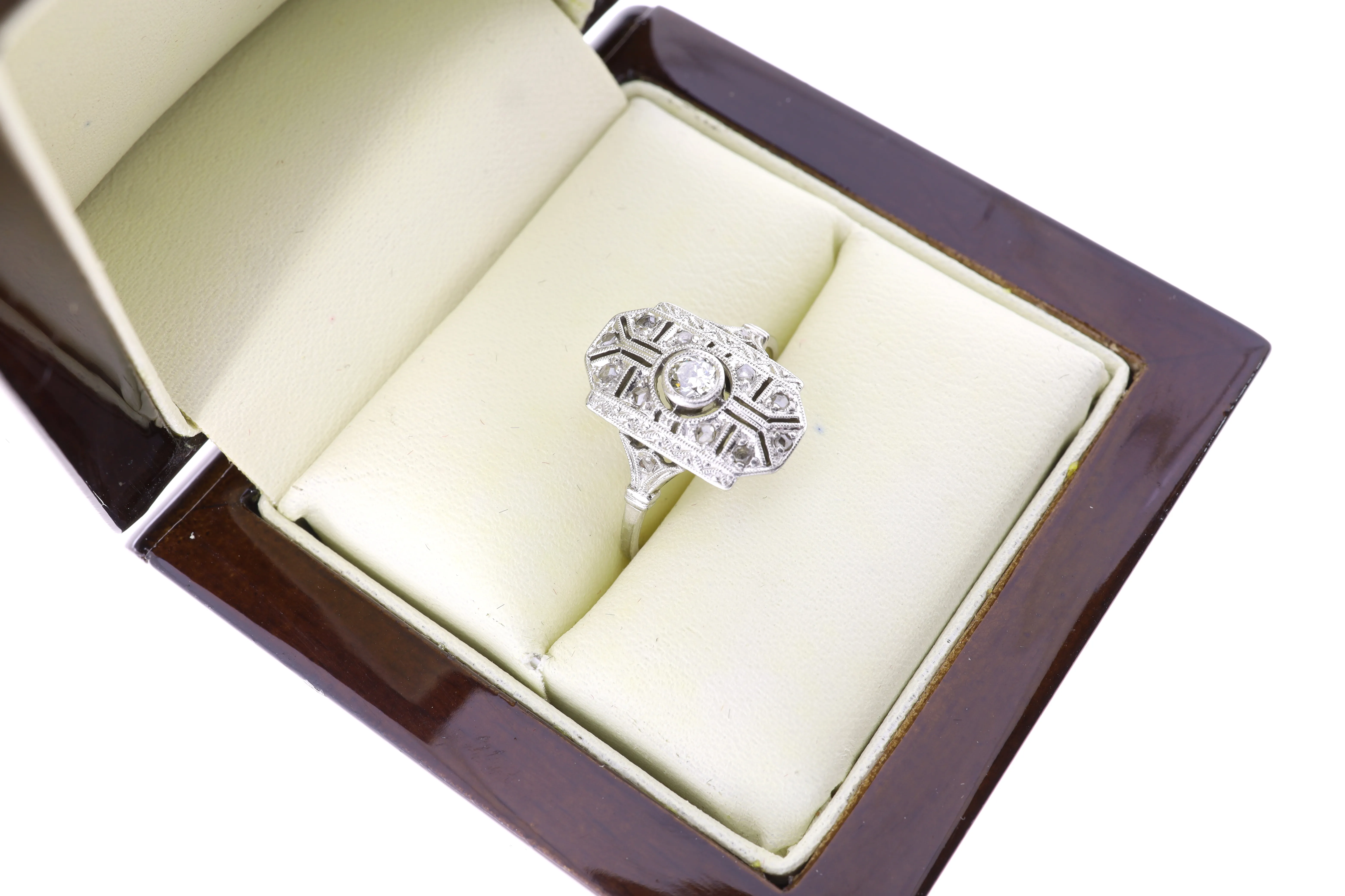 ART DECO PRSTEN – ZLATO, 18 CT - 3