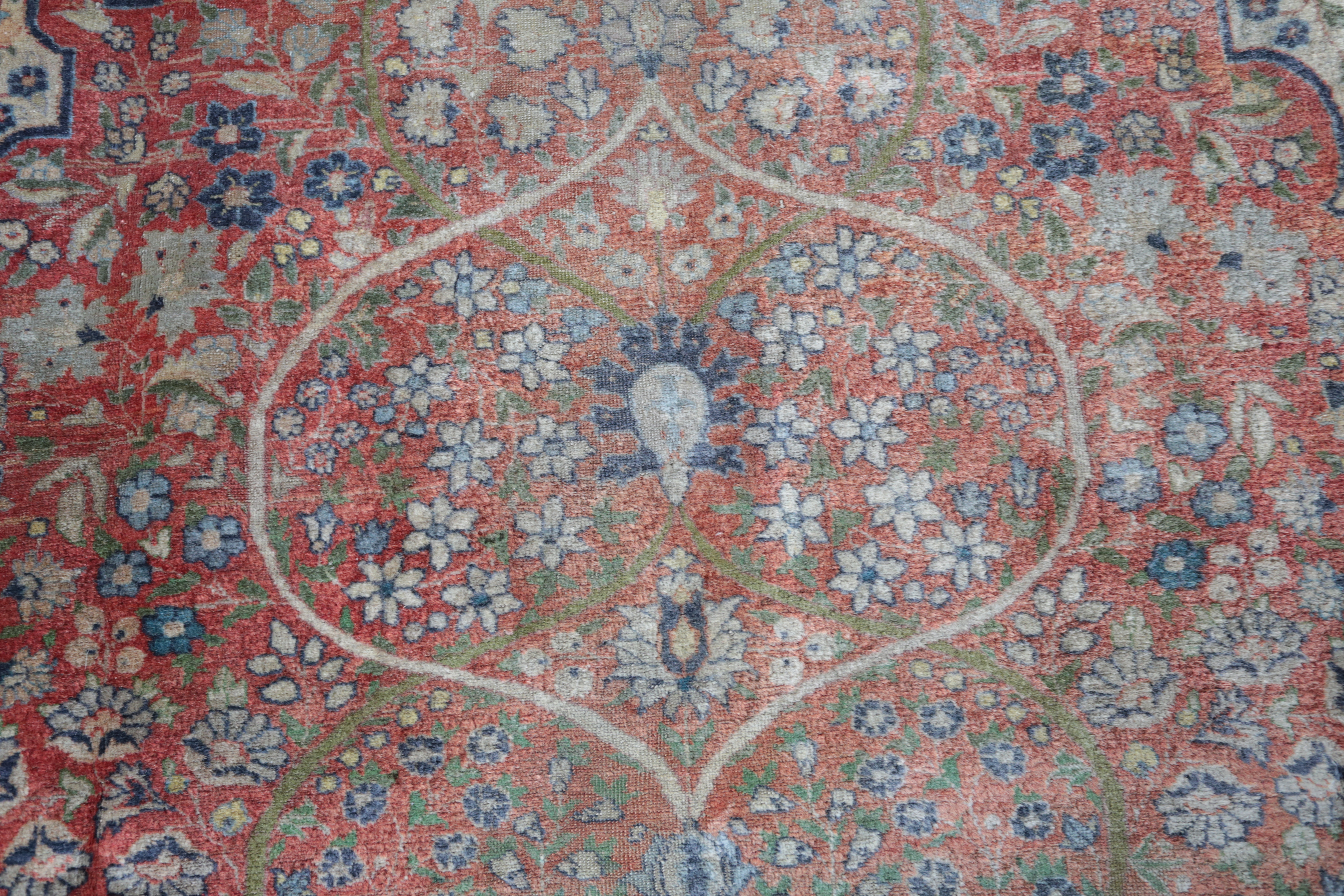 Starožitný koberec Tabriz z 19. století - 6