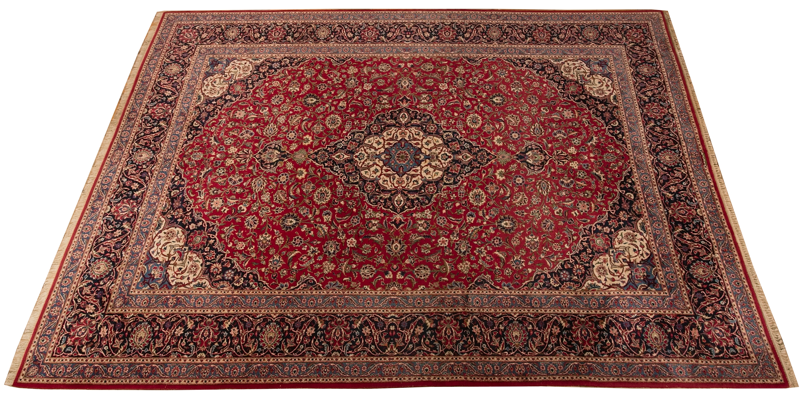 Velký perský koberec Kashan, signovaný 451 x 325 cm - 2