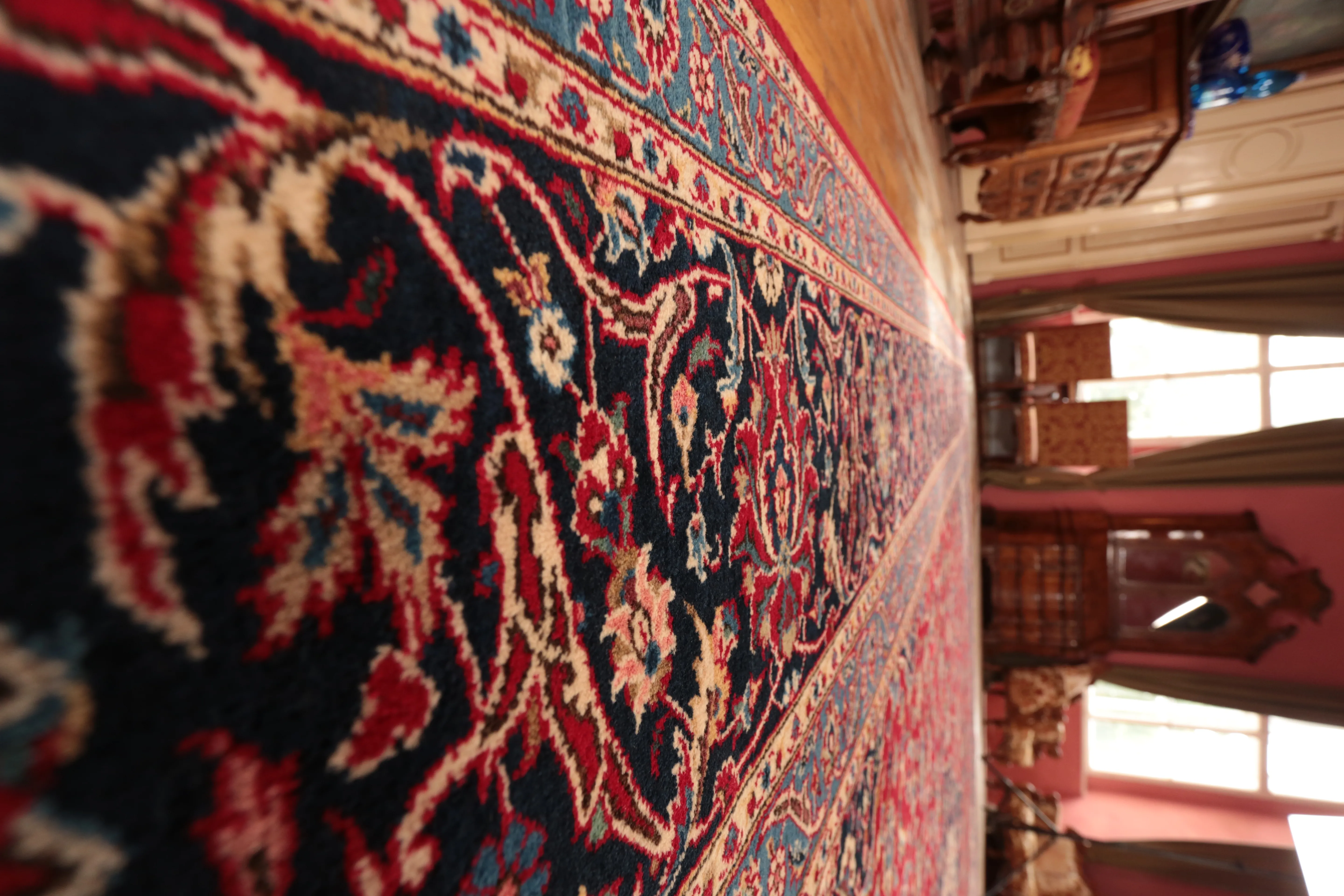 Velký perský koberec Kashan, signovaný 451 x 325 cm - 4