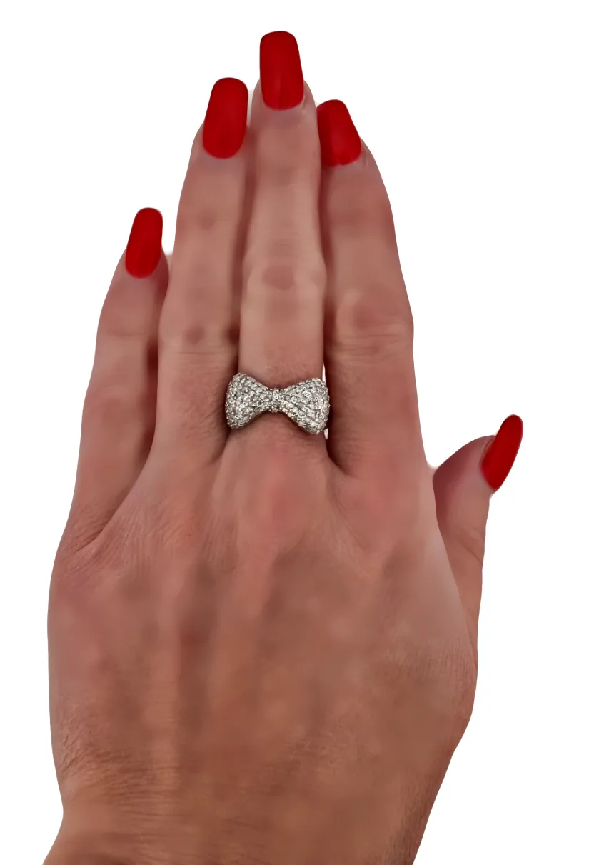 PRSTEN Z BÍLÉHO ZLATA – DIAMANTOVÁ MAŠLIČKA - 6