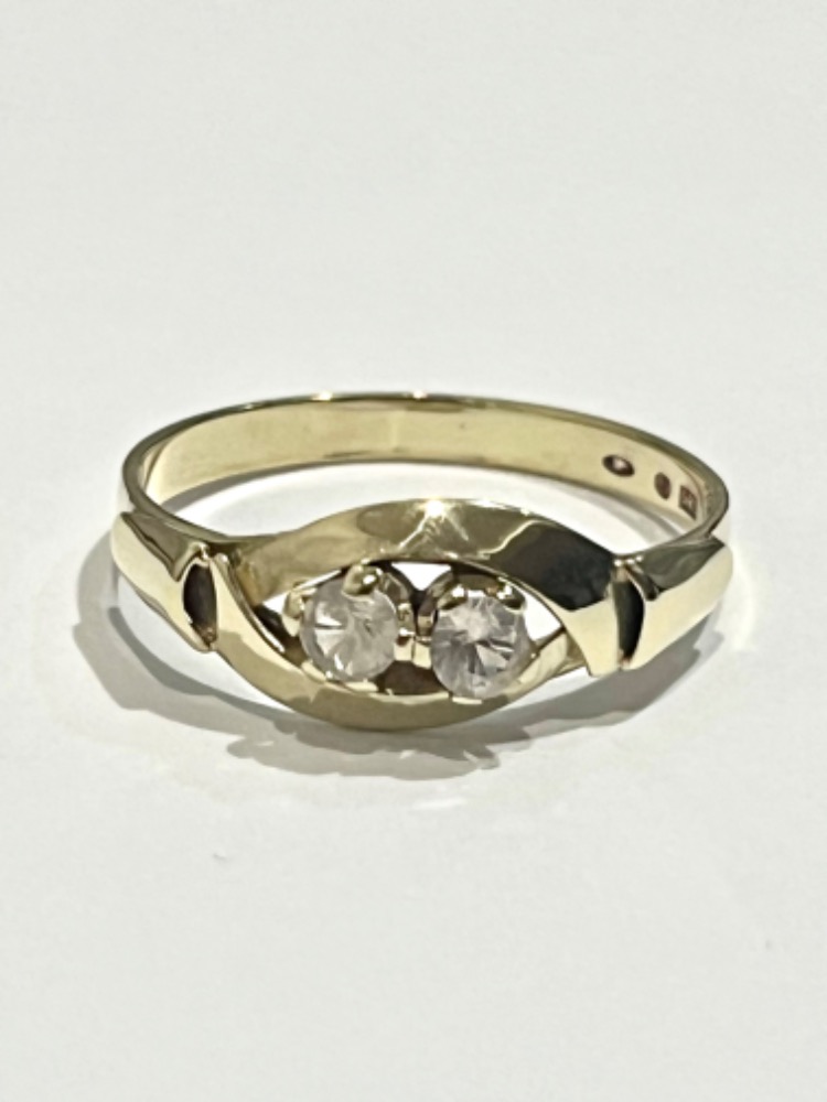 Zlatý prsten ze žlutého 14 karátového zlata - 3