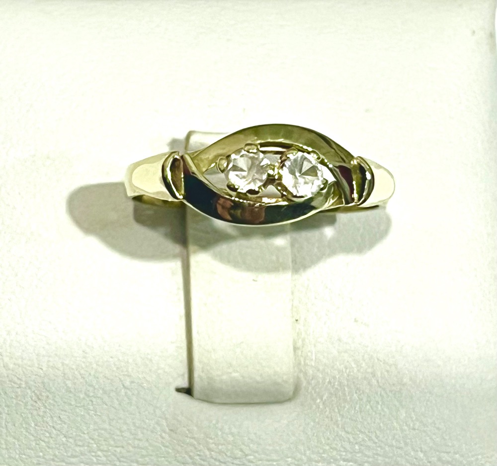Zlatý prsten ze žlutého 14 karátového zlata - 4