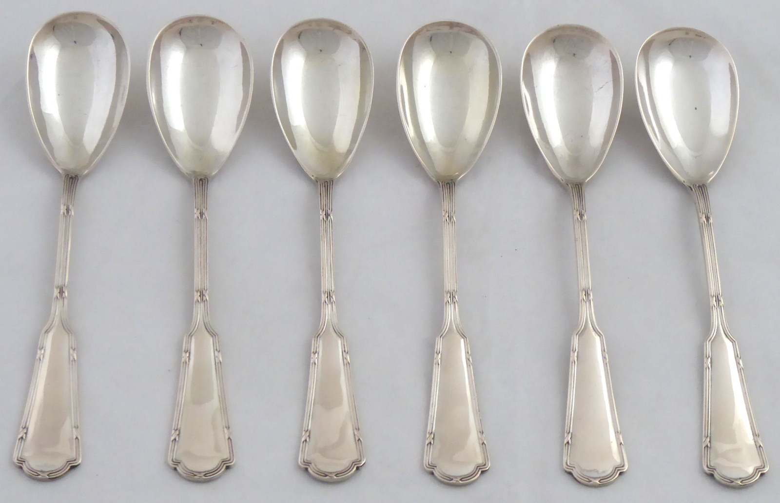 Šest stříbrných dezertních lžiček – Franz Bibus