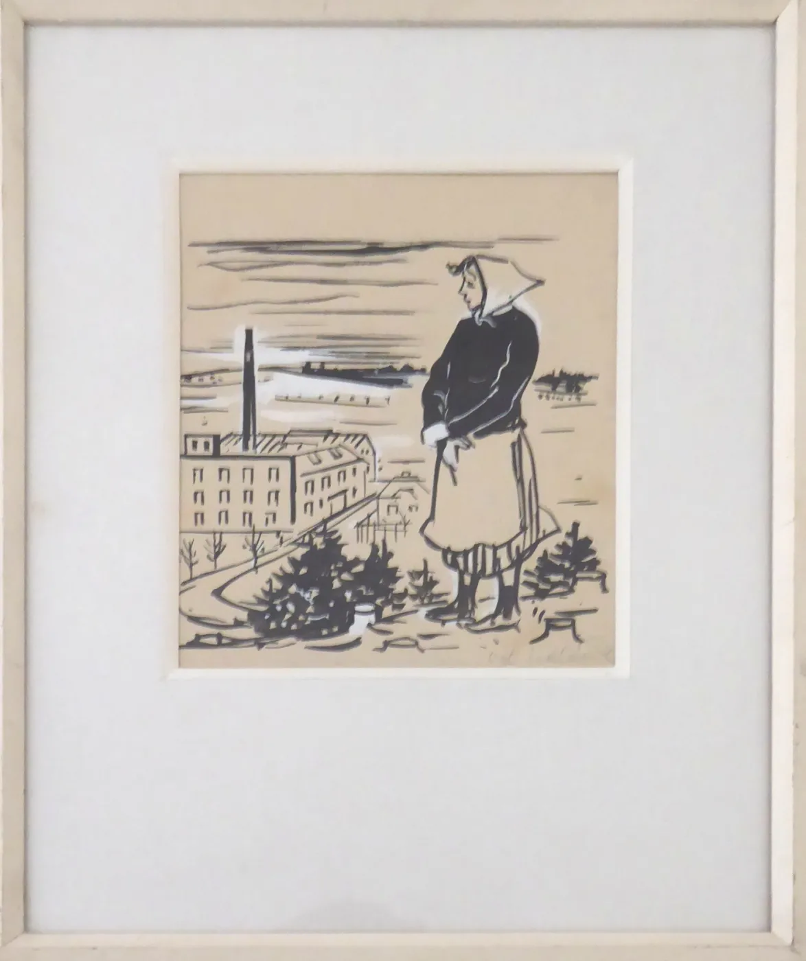 Vojtěch Sedláček (1892-1973) – Dívka u továrny