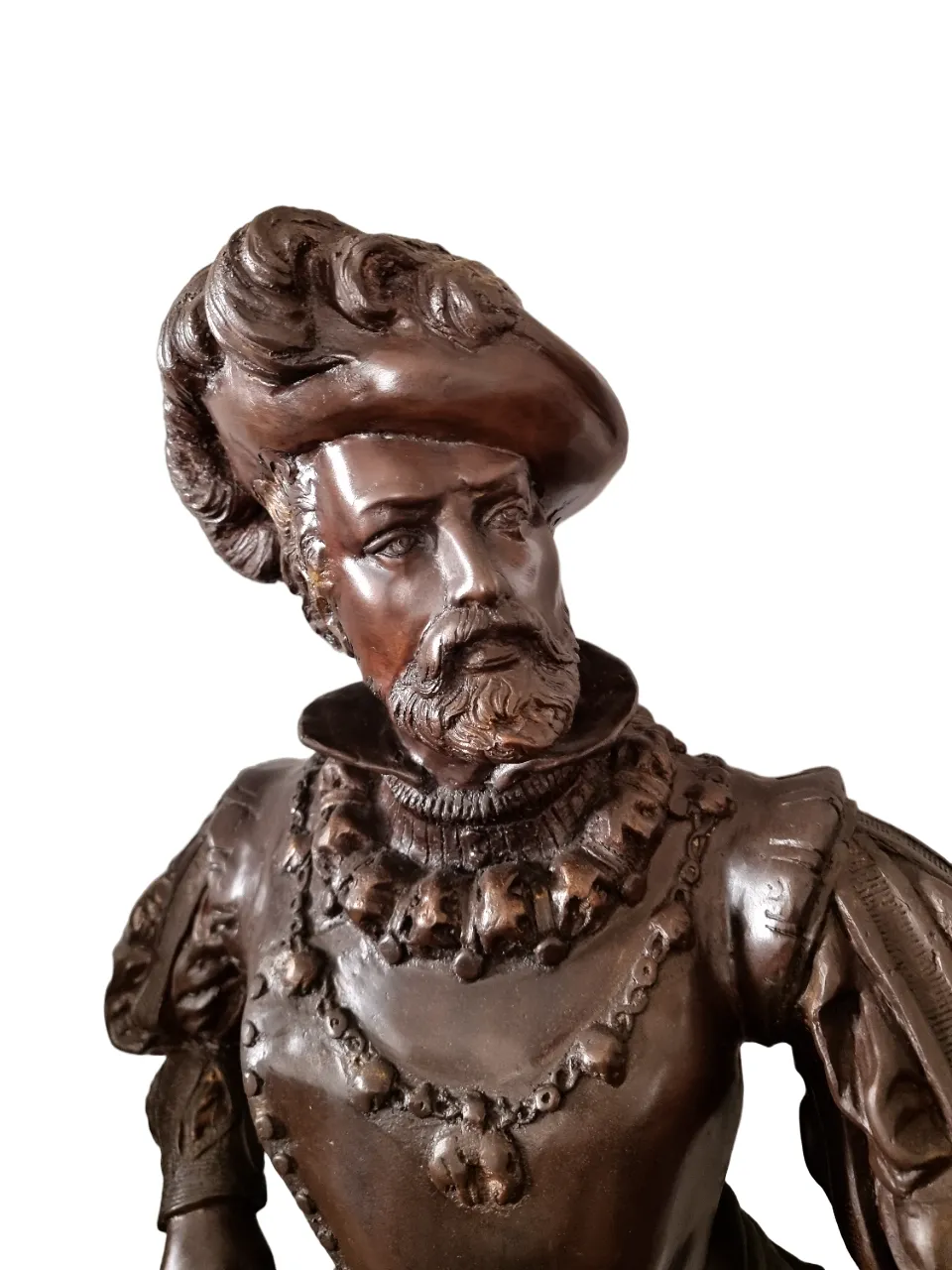 BRONZOVÁ SOCHA TRUBADÚRA, AUTOR E. PICAULT - 4