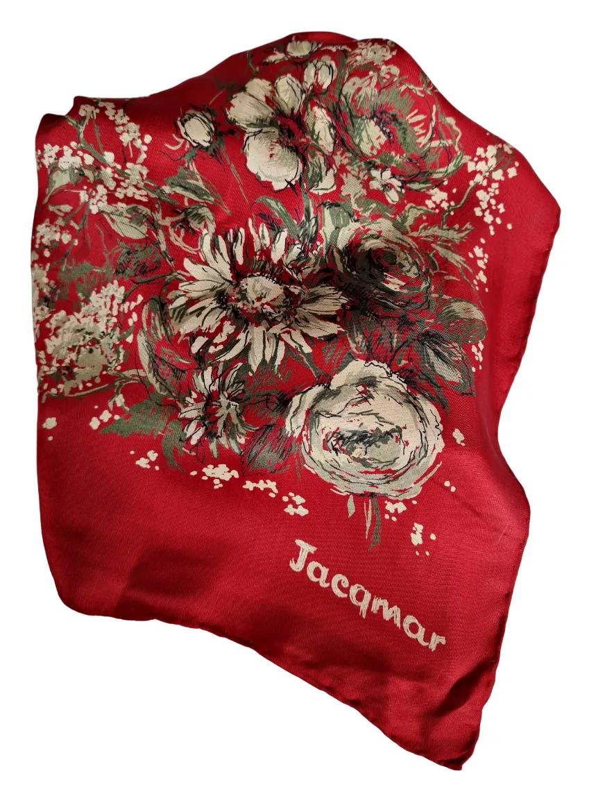 ŠÁTEK JACQMAR – ČERVENÝ S KVĚTINAMI - 3