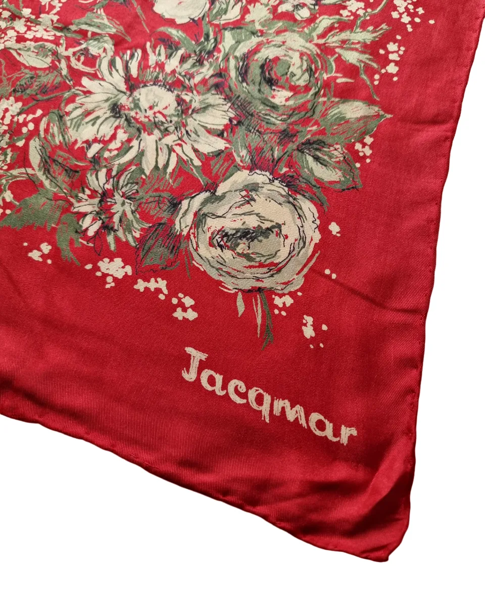 ŠÁTEK JACQMAR – ČERVENÝ S KVĚTINAMI - 4