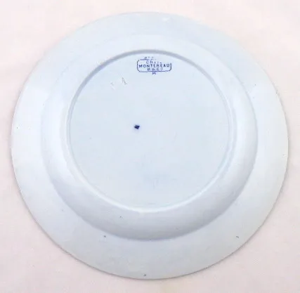 Fajánsový talíř – Barluet & Cie. , Creil - 4