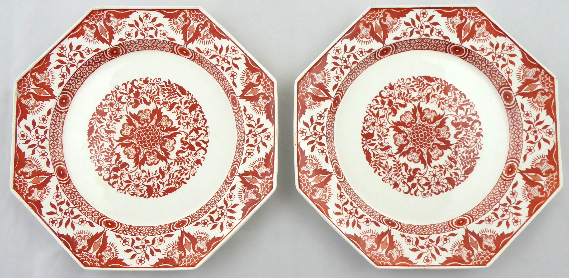 Párové hraněné talíře – Denmark, Minton