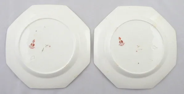 Párové hraněné talíře – Denmark, Minton - 4
