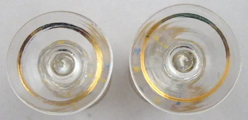 Párové likérové skleničky na nožce - 5