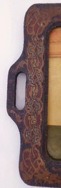 Malovaný podnos s figurálním výjevem - 3