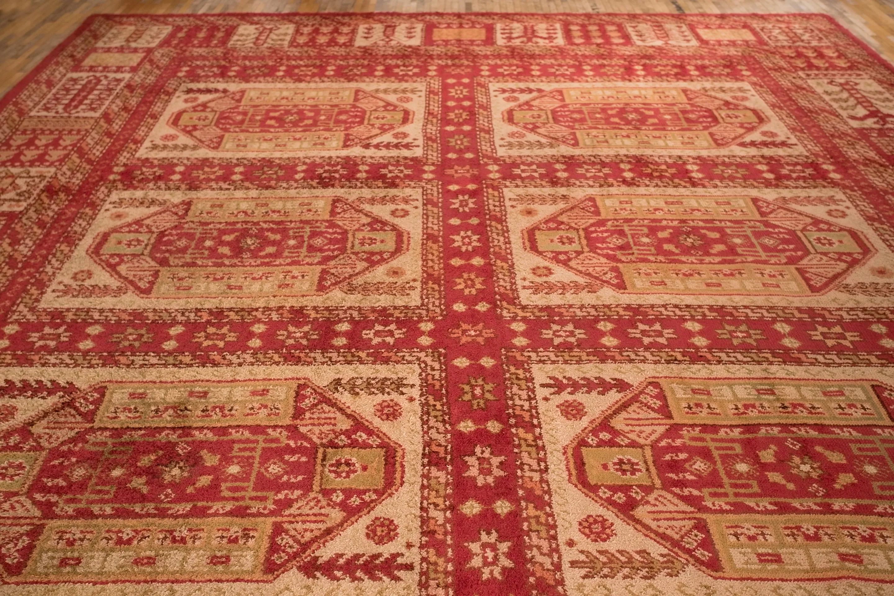 Starožitný palácový turecký koberec Ushak 555 x 375 cm - 5