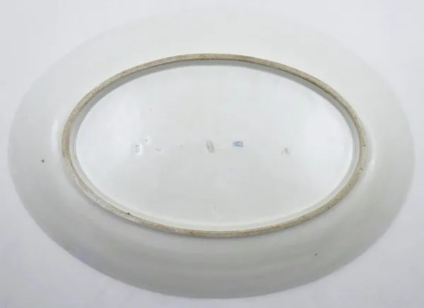 Velká oválná mísa s kvítky – Vídeň, rok 1809 - 4