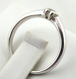 Zlatý prsten z bílého zlata s diamantem 0,40 ct - 4