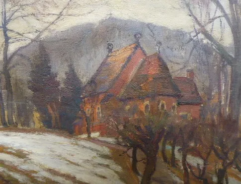 Antonín J. Bobek Boura – Anglikánský kostel u Mar. Lázních - 4