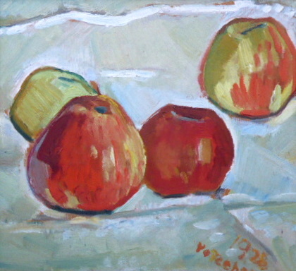 Marie Vejvodová Vořechová – Zátiší s jablky - 4