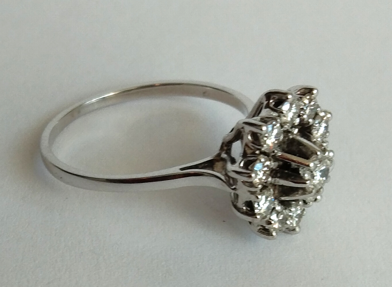 Zlatý prsten s diamanty, 0,76 ct - 2