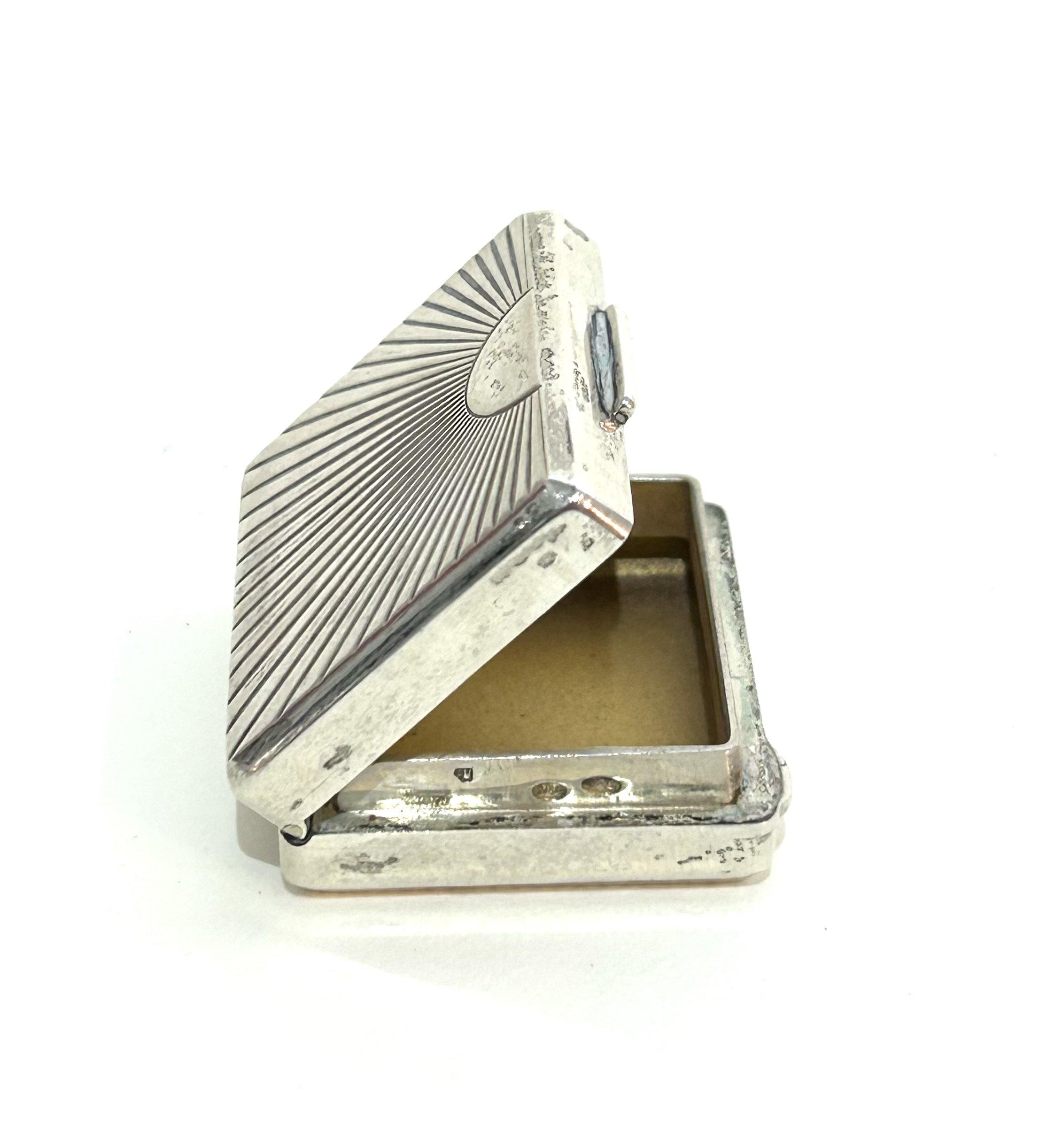 Stříbrná miniaturní dózička či kapesní lékovka - 3