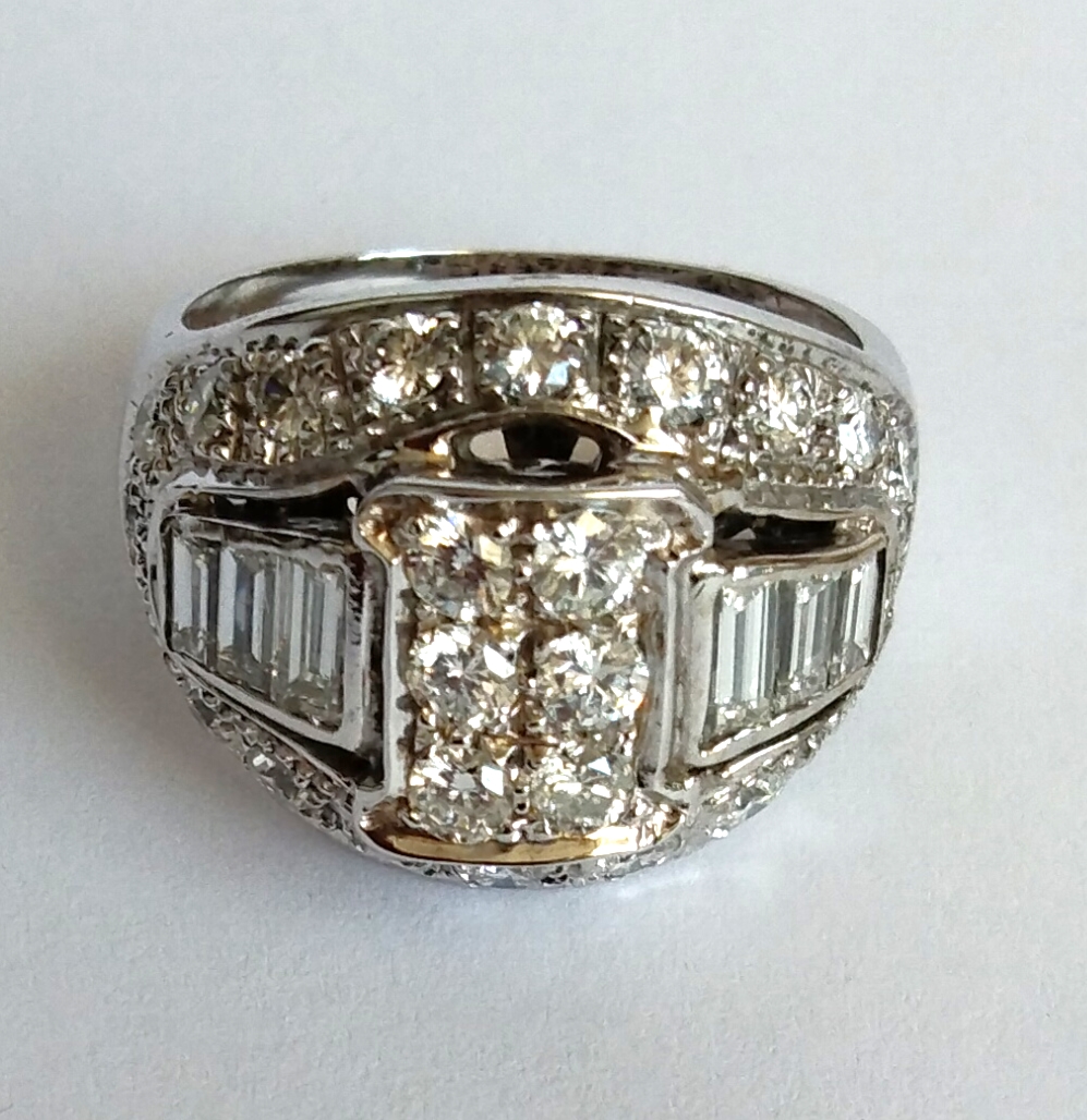 Zlatý prsten s diamanty, 1,98 ct - 7
