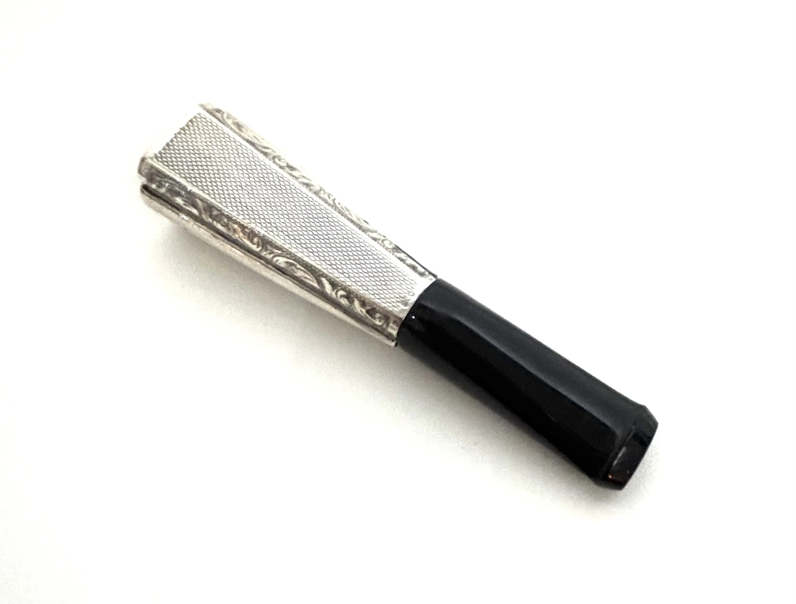 Stříbrná špička na úzké doutníky či cigarety - 2