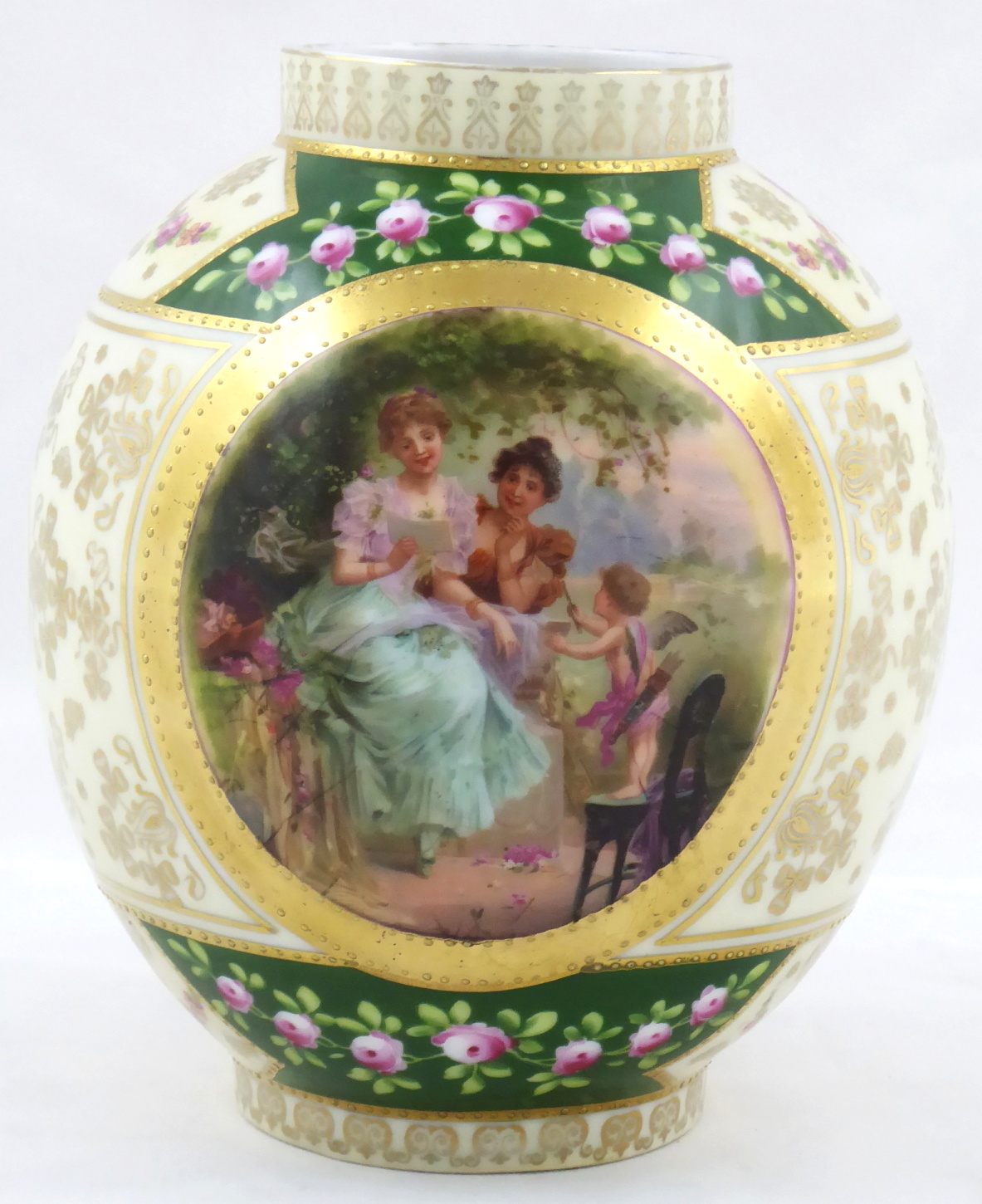 Váza s dívkami a Kupidem – Friedrich Simon