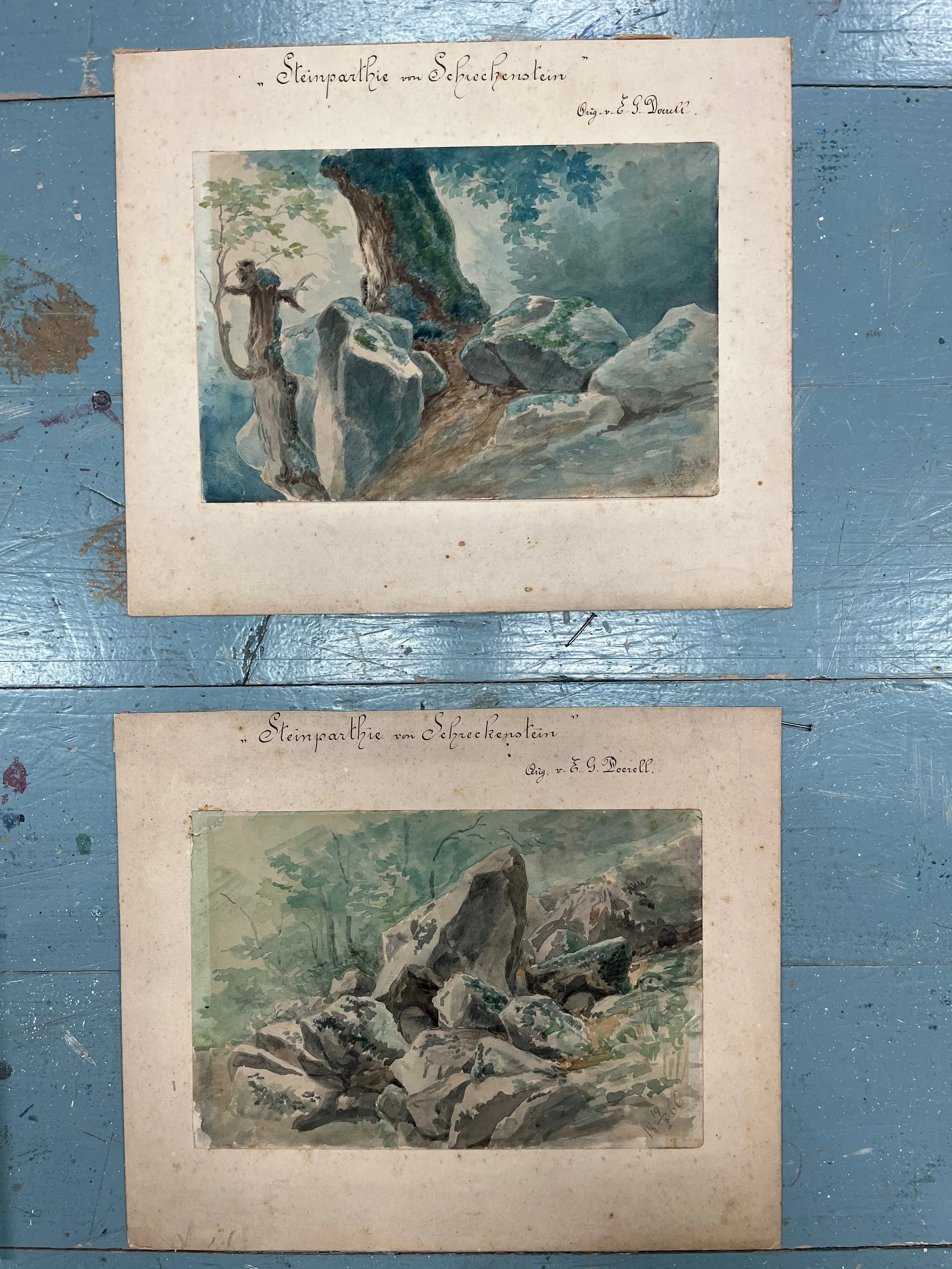 Párové akvarely – Ernst Gustav Doerell - 2