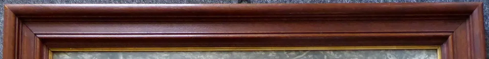 Hnědý dřevěný rám holandského typu - 2