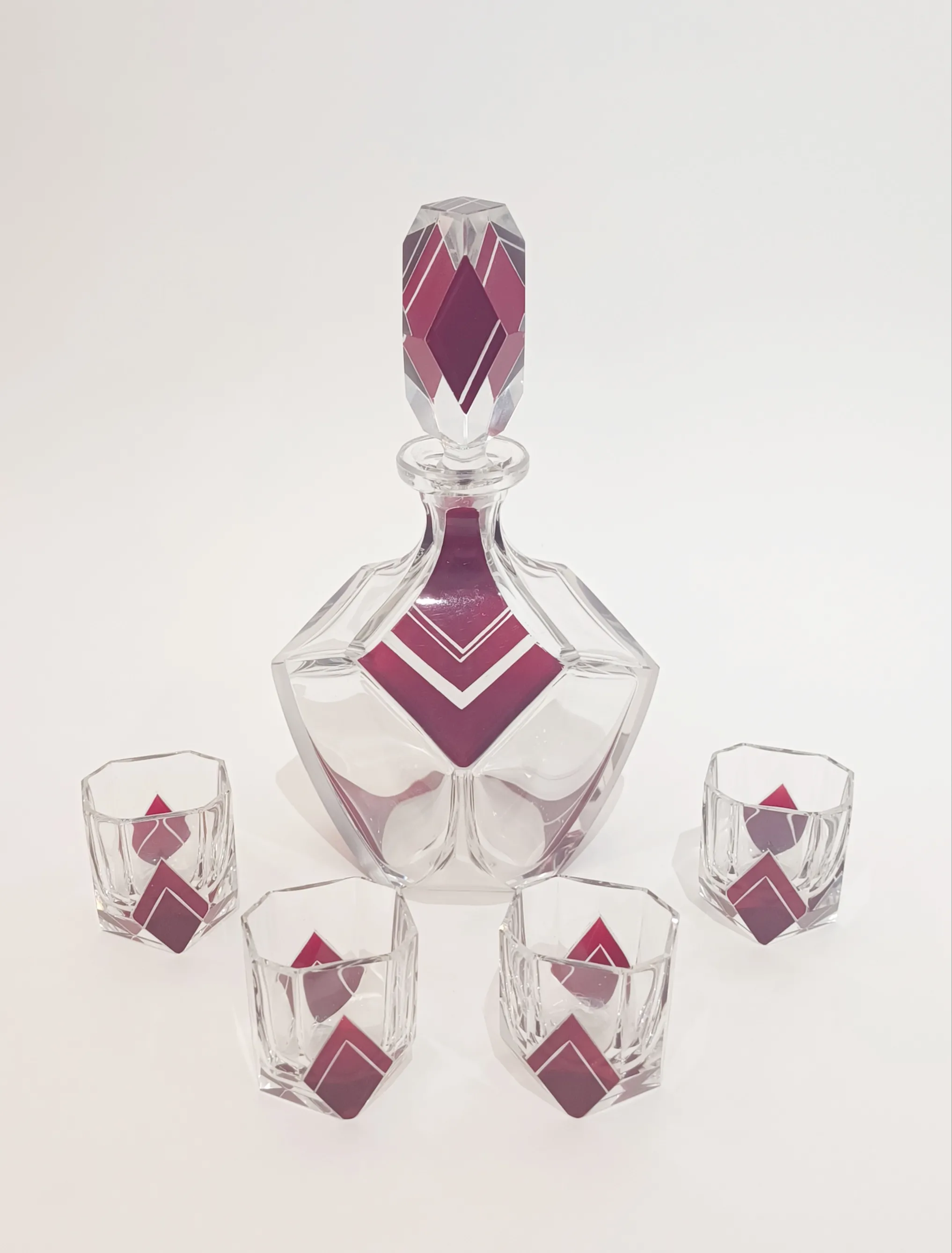Karl Palda - Art deco likérová souprava