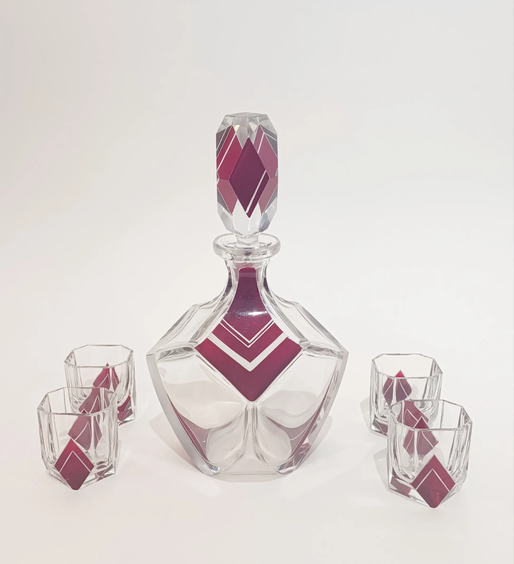 Karl Palda – Art deco likérová souprava - 2