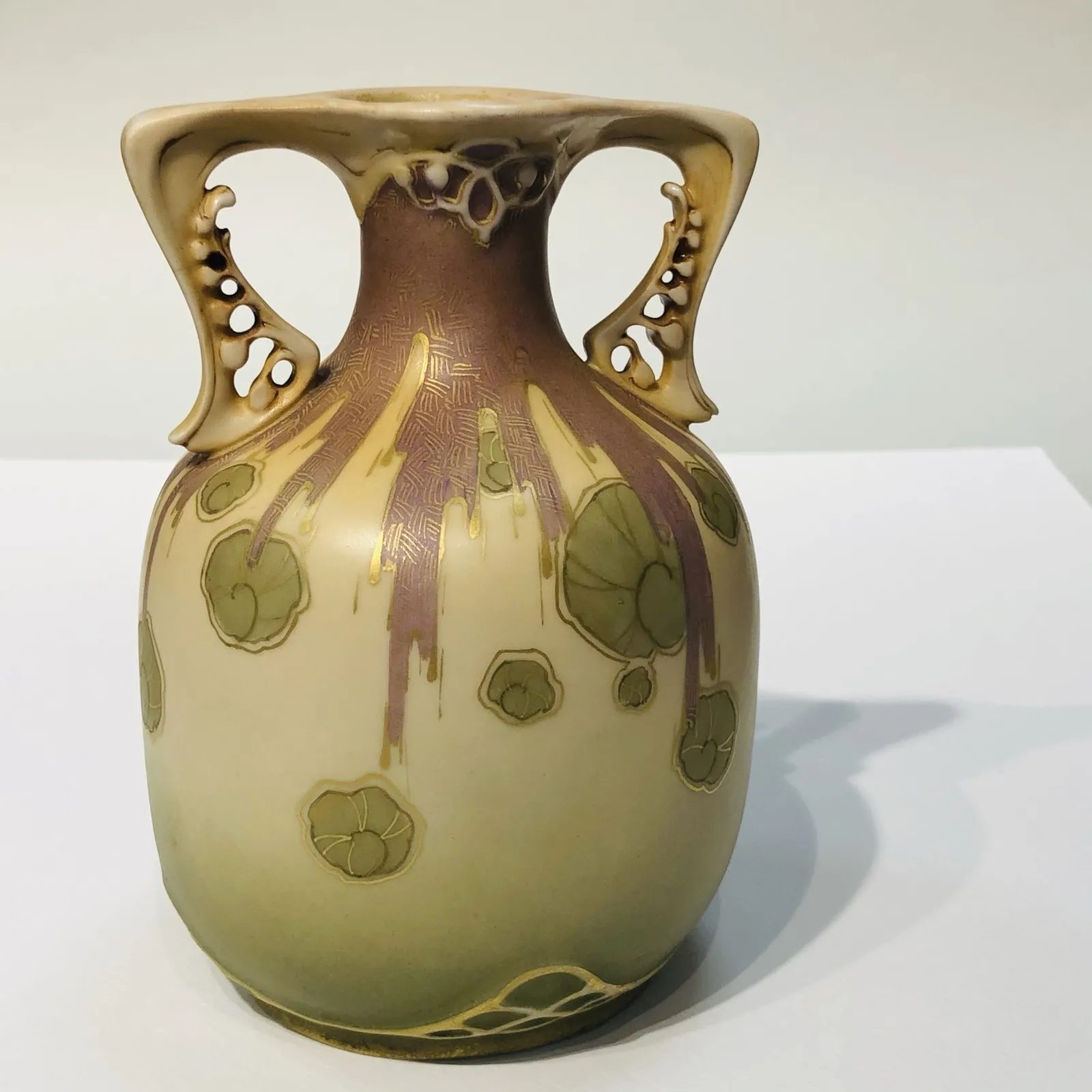 AMPHORA, SECESNÍ VÁZA S UCHY – TRNOVANY U TEPLIC - 2